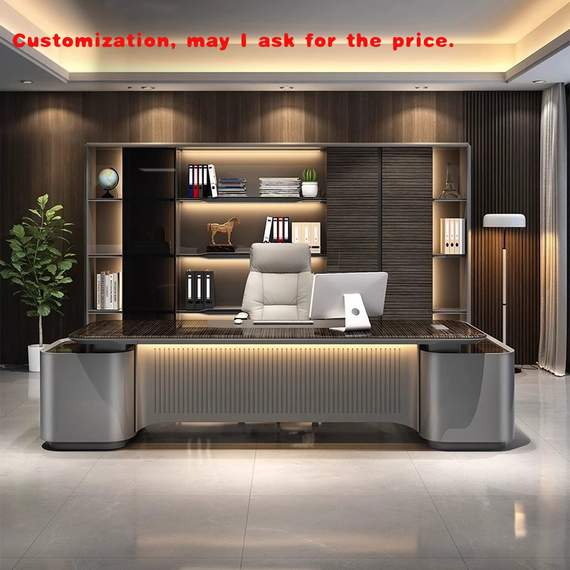 Office Furniture Luxury - Luksusowe biurko dyrektorskie lakierowane na zamówienie,