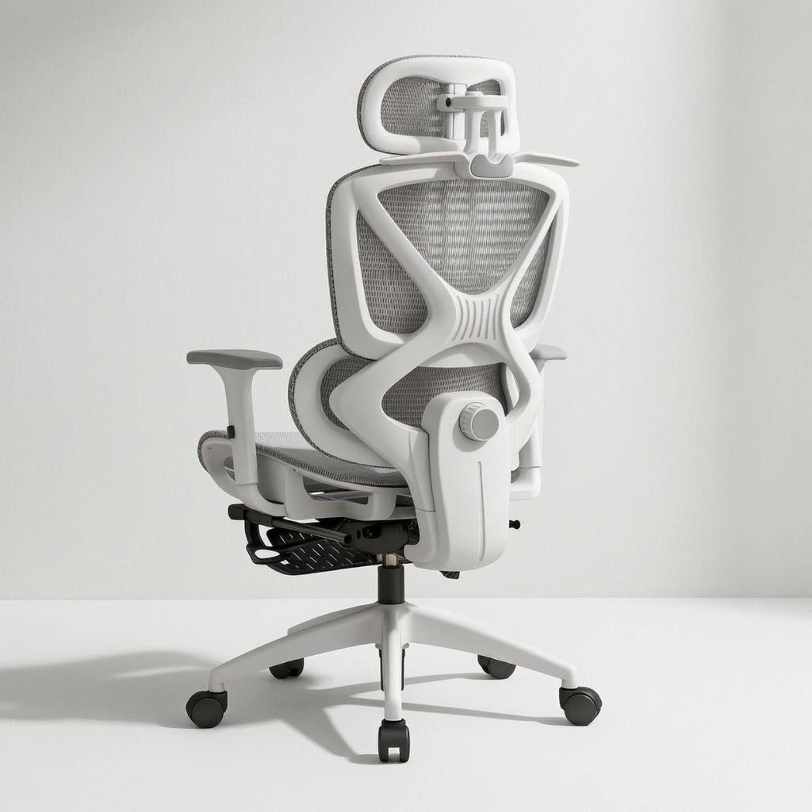 Work Office Furniture - Ergonomiczne krzesło biurowe z siatkowym oparciem,