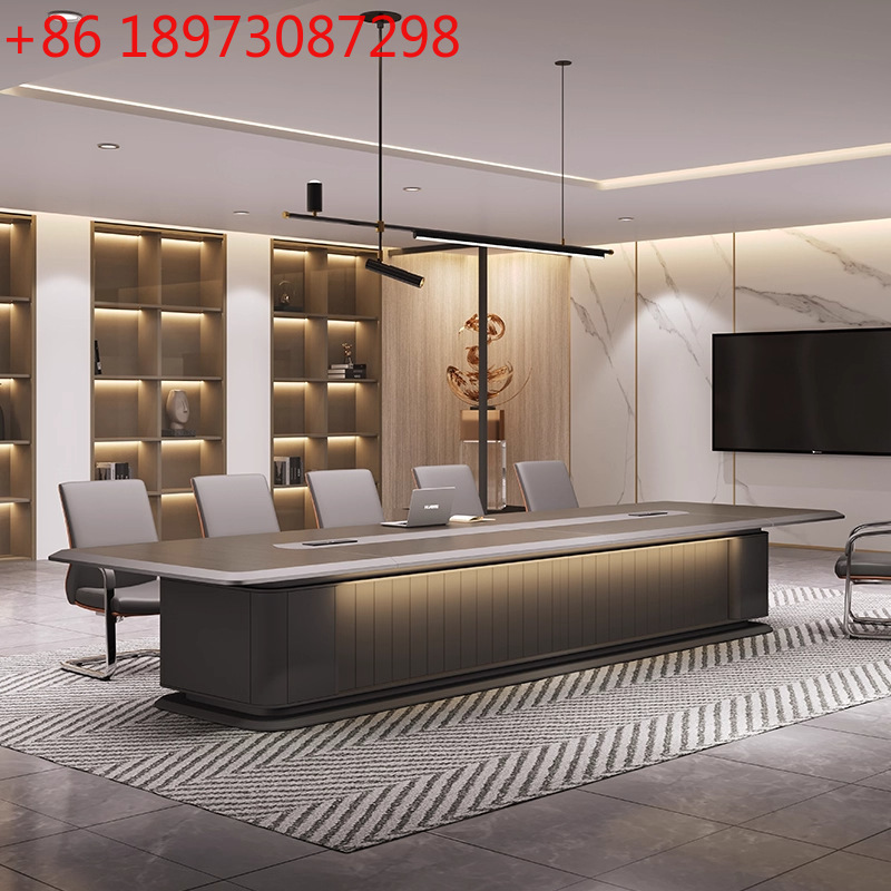 Office Furniture Luxury - Duży stół konferencyjny do biura, prosty,