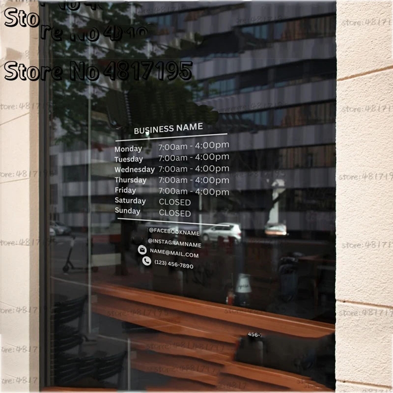 Office Furniture Custom - Godziny otwarcia z niestandardowym logo firmowym