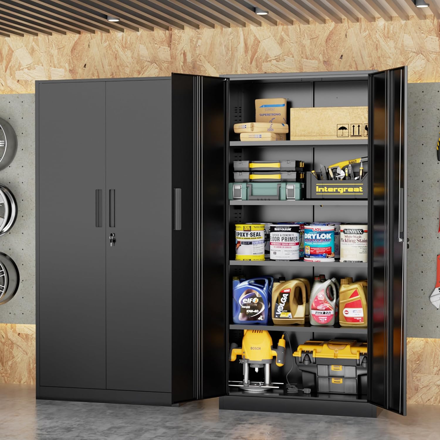 Wysoka metalowa szafa magazyno – Office Furniture For Home recenzja i cena