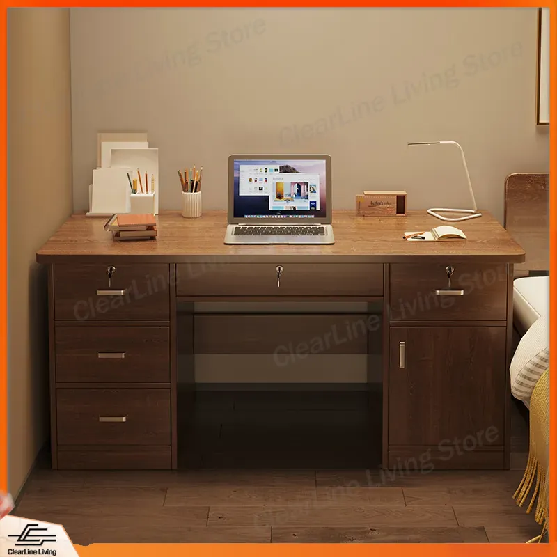 Biurko z litego drewna, stół d – Office Furniture Rental recenzja i cena
